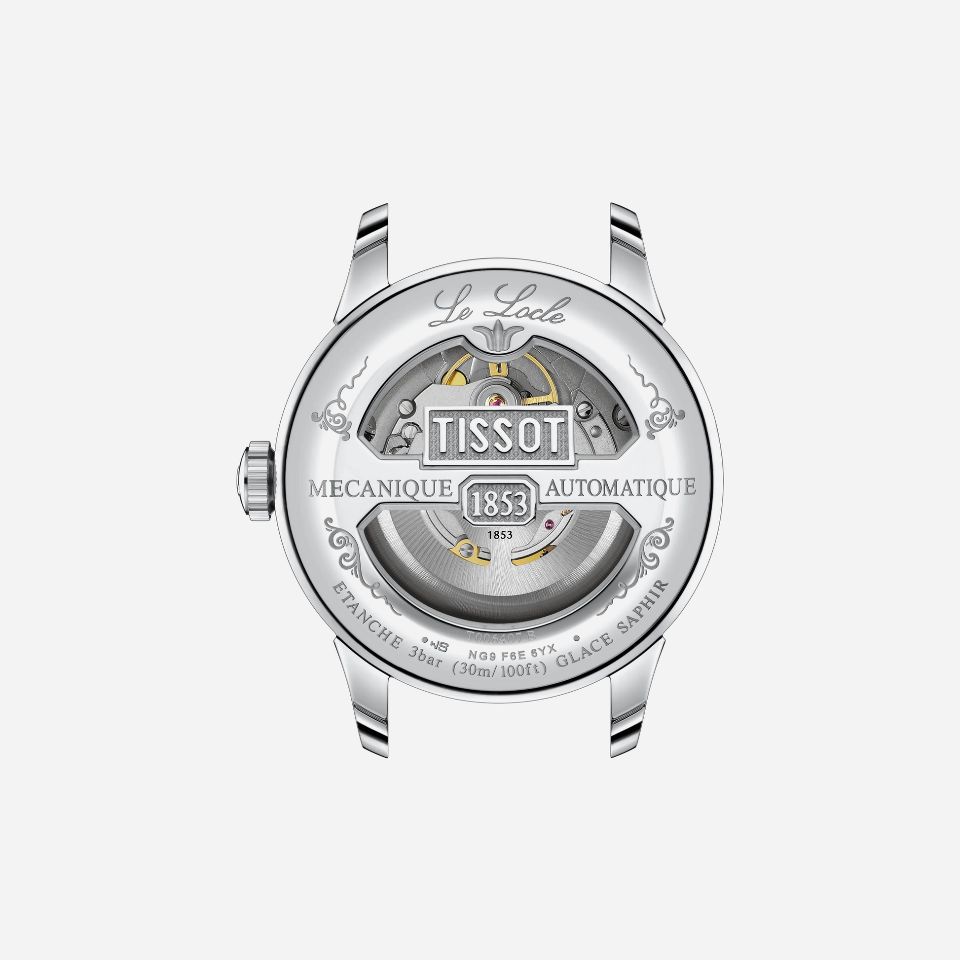 Tissot Le Locle Powermatic 80 Silver Dial Leather Strap 39.3mm