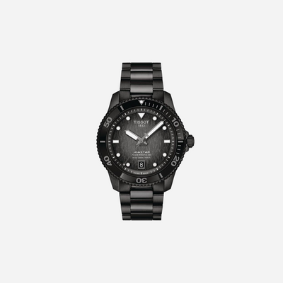 Tissot Seastar 1000 Powermatic 80 Black Dial on Stainless Steel Bracelet 40mm