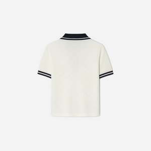 Tory Burch Terry Jacquard Polo Snow White