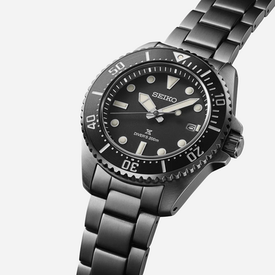 Seiko Prospex Solar Diver’s in All Black Men's