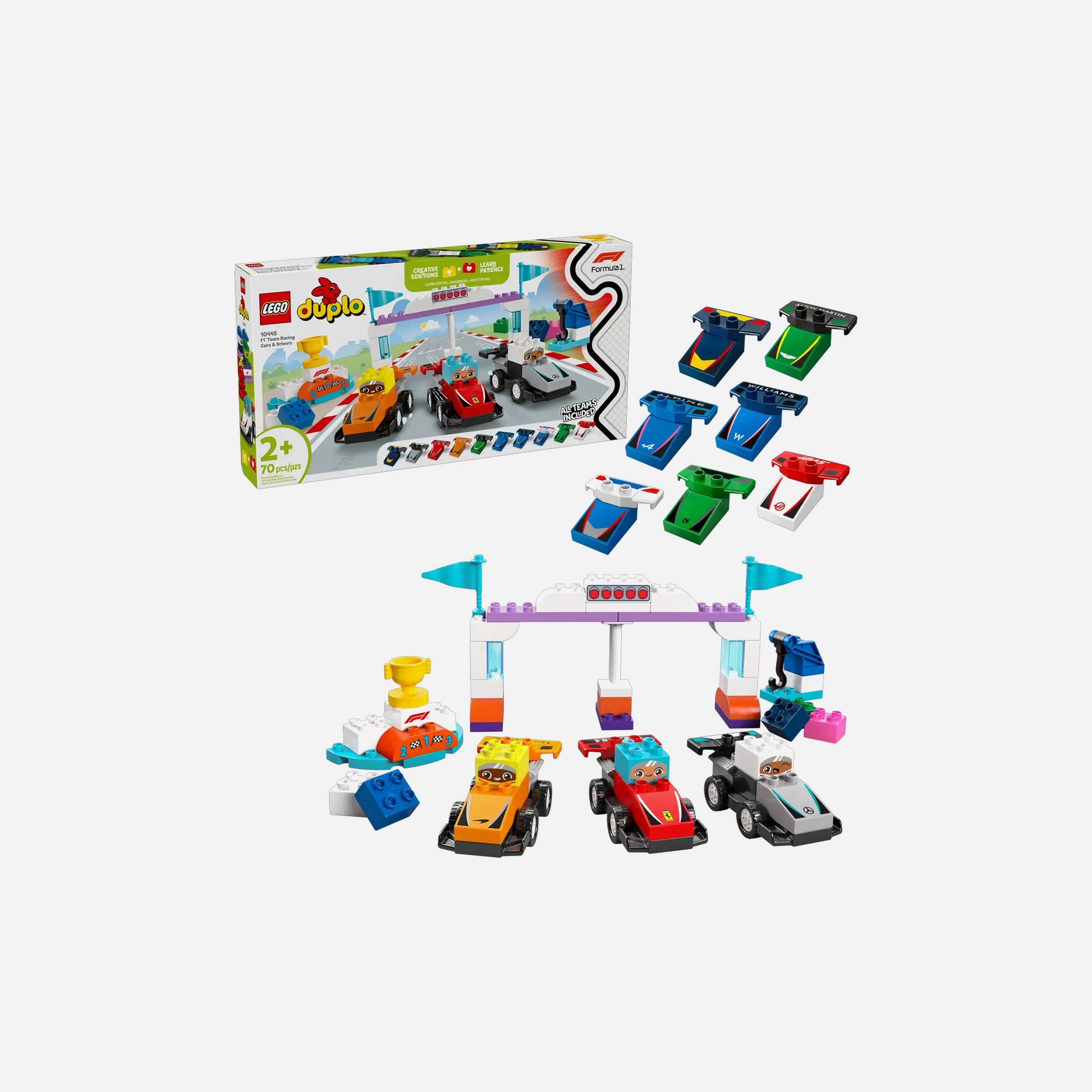 LEGO X F1  Team Race Cars & Drivers