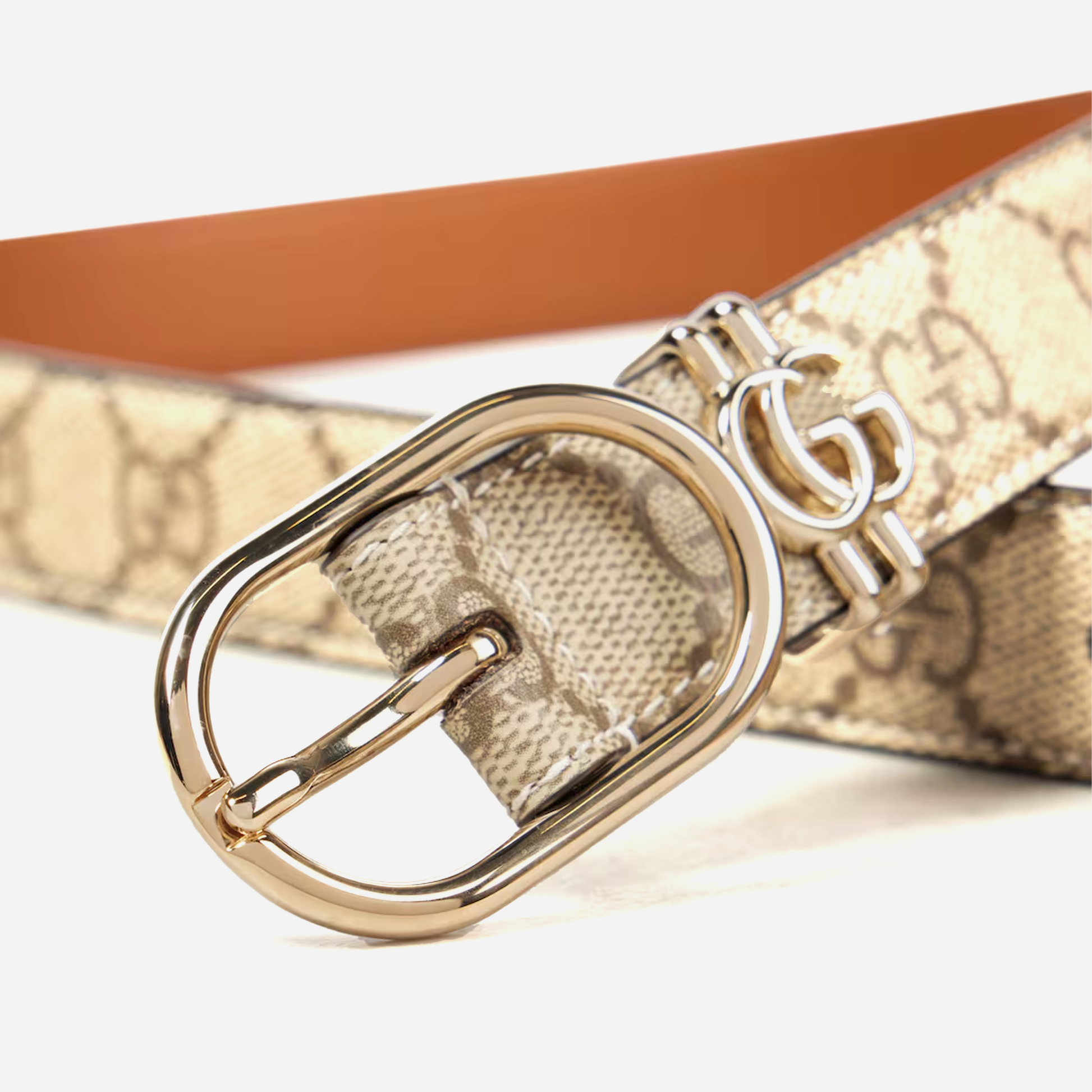 Gucci GG Faux Leather Belt