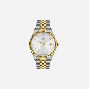 Tissot Ballade 40mm Silver Dial Grey Yellow Gold PVD Stainless Steel Watch