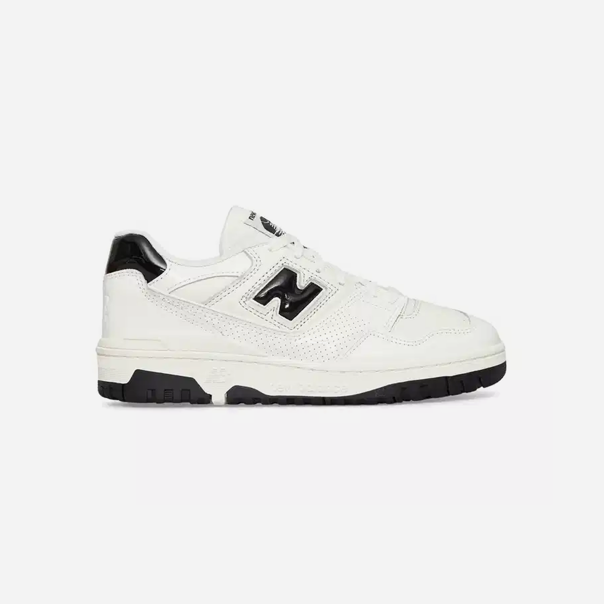 New Balance 550 Sea Salt Black Patent