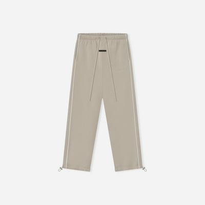 Fear Of God Essentials SS25 Relaxed Fleece Sweatpant With Piping- Timber Cloud White