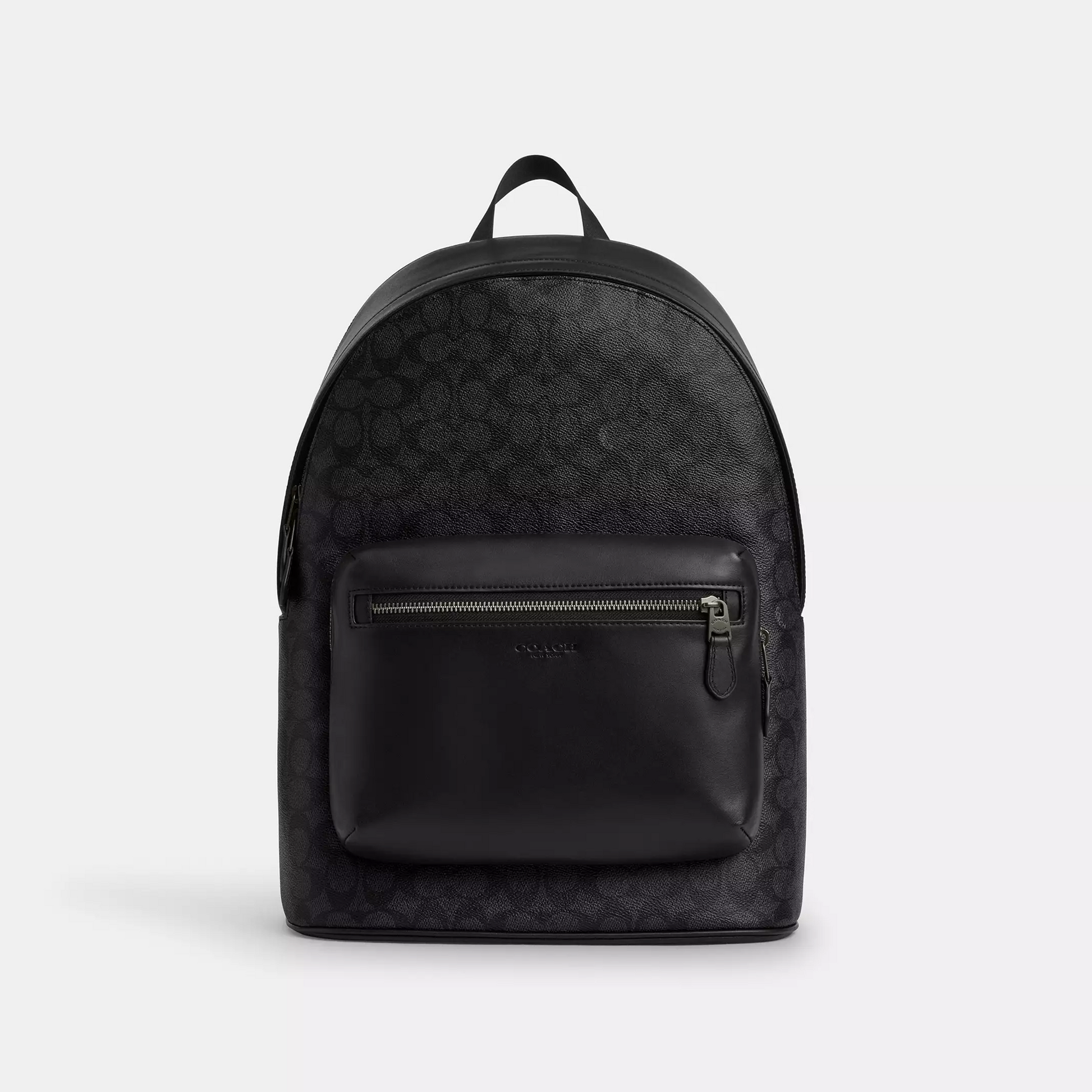 Coach West Backpack In Signature Canvas signature canvas/Gunmetal/Charcoal/Black