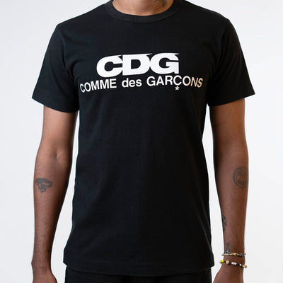 CDG Logo Print T-Shirt - Black