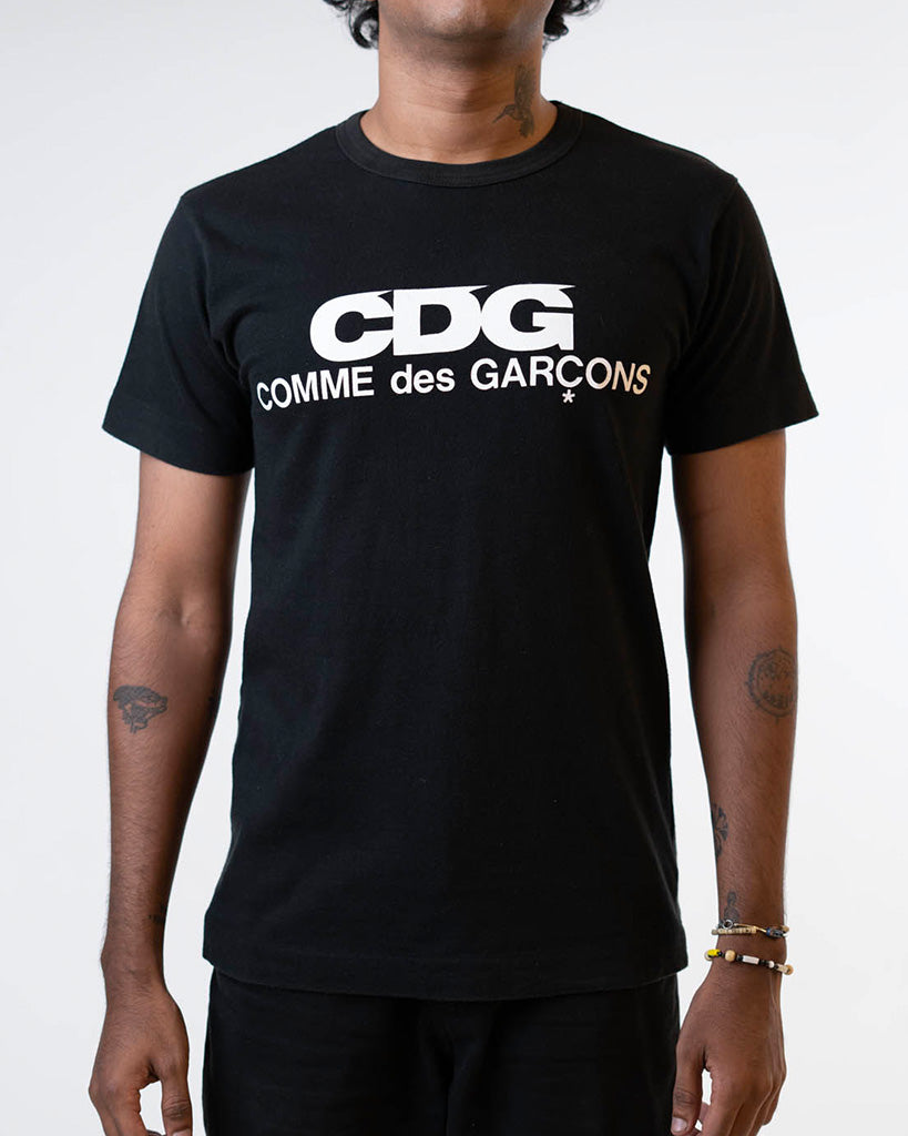 CDG Logo Print T-Shirt - Black