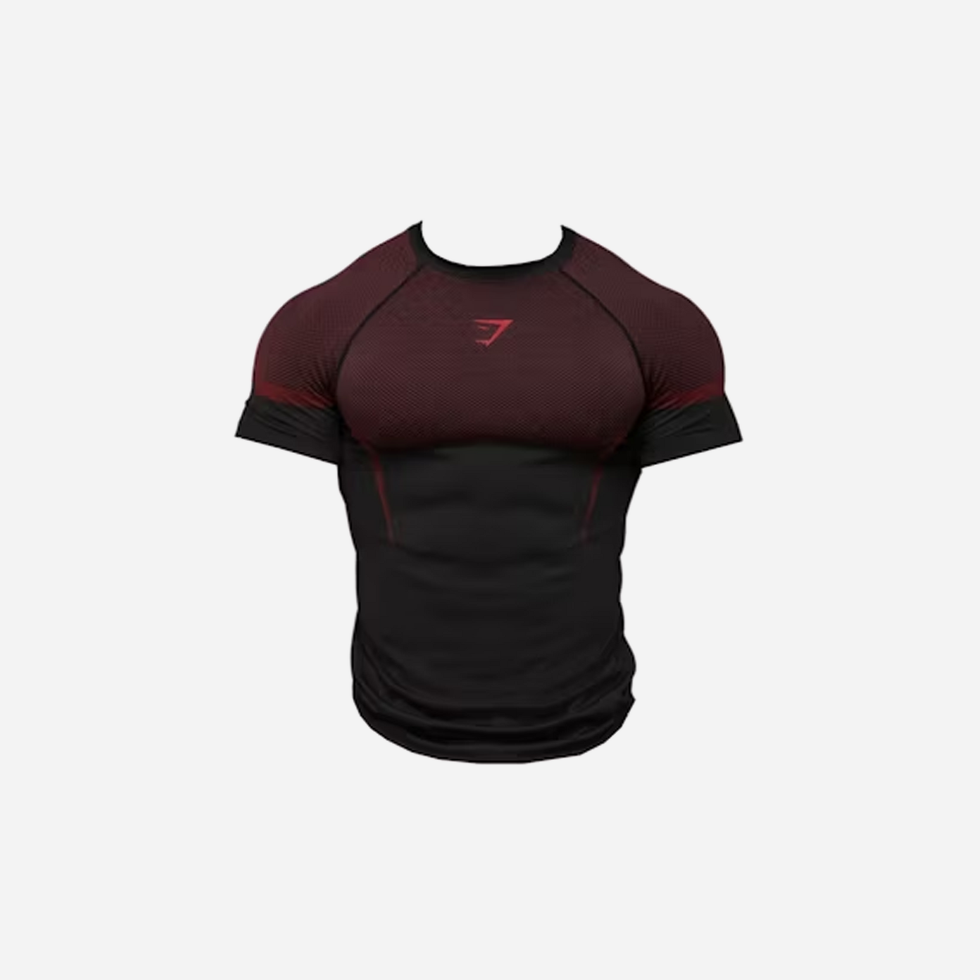 GYMSHARK Onyx 5.0 Seamless T-shirt Black/Carmine Red