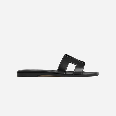 Hermes Oran sandal Noir