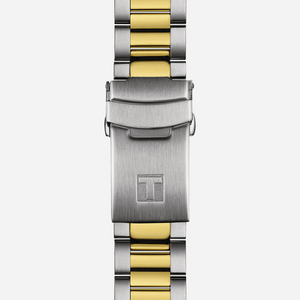 Tissot Seastar 1000 Powermatic 80 Black Dial Two-Tone Yellow Gold 40mm