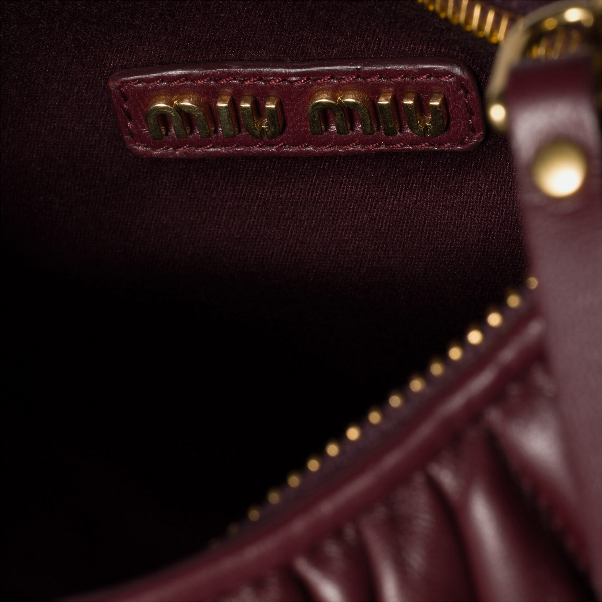 Miu Miu Wander Burgandy