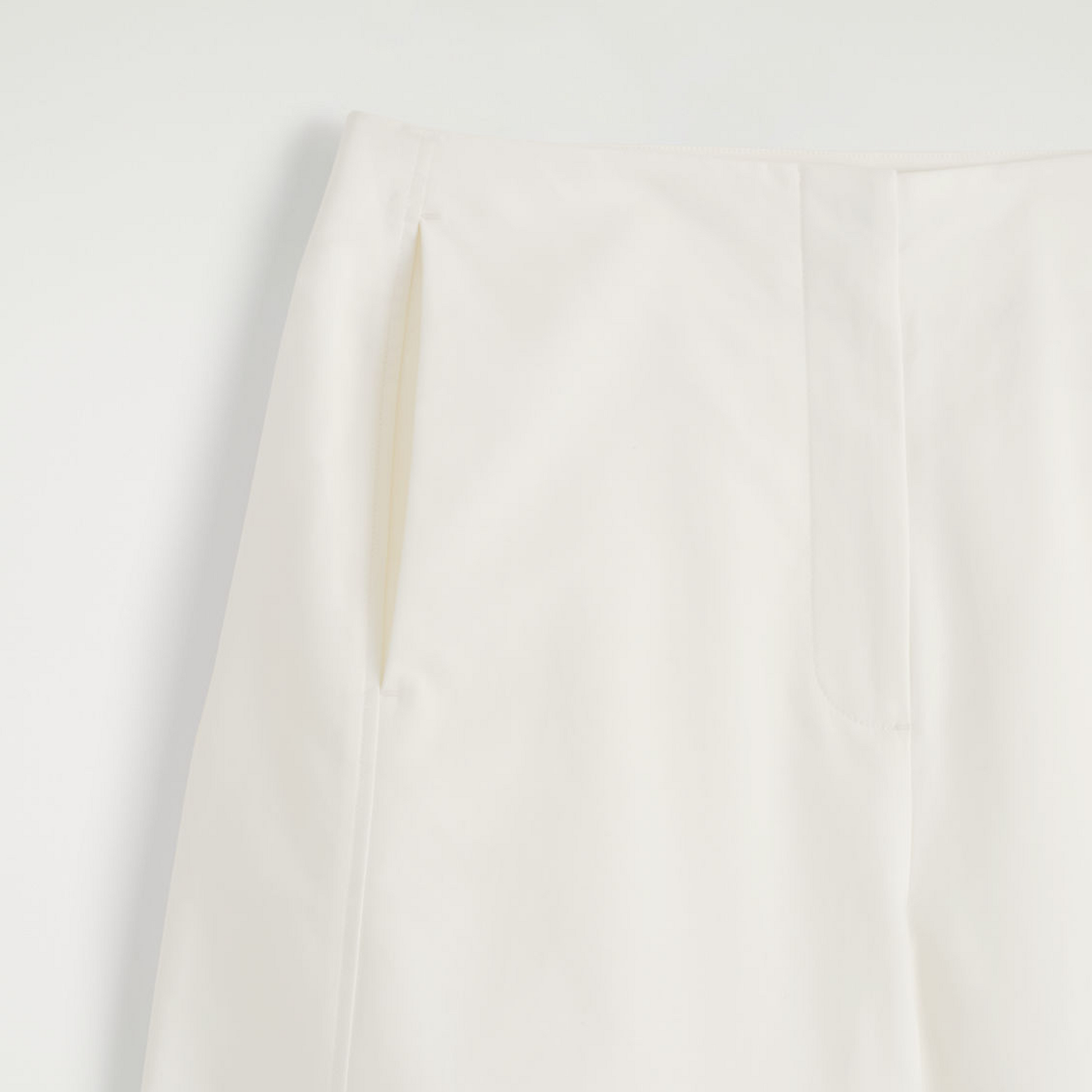 Cos Cropped Barrel-Leg Cotton Trousers