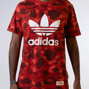 Bape X Adidas Adicolor T-Shirt 'Raw Red