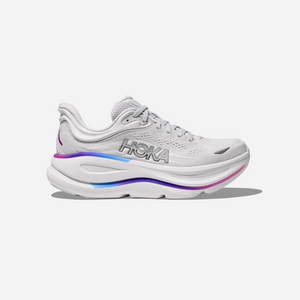 Hoka Bondi 9 Cosmic Grey / White Wide WMNS