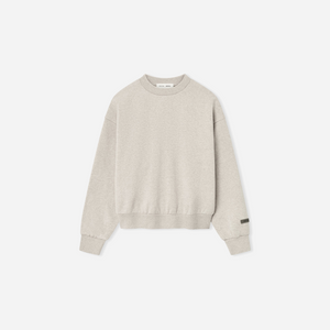Fear Of God Essentials SS25 Classic Fleece Crewneck- Heather Stone