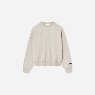 Fear Of God Essentials SS25 Classic Fleece Crewneck- Heather Stone