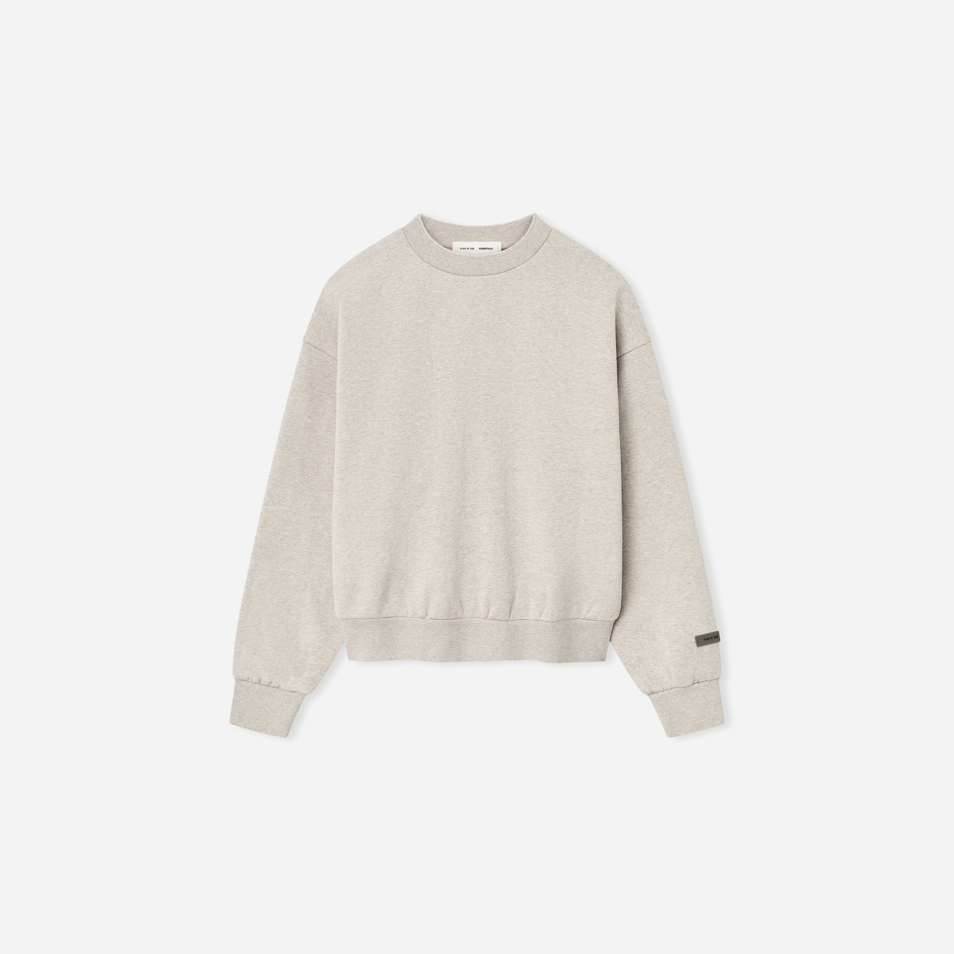 Fear Of God Essentials SS25 Classic Fleece Crewneck- Heather Stone