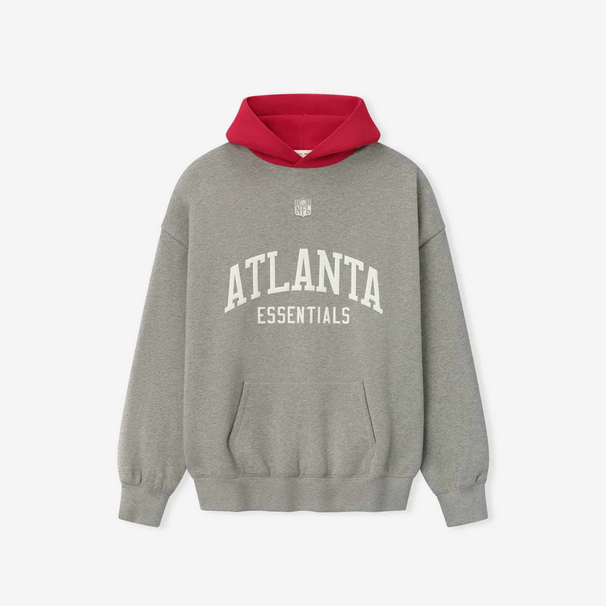 Fear Of God Essentials SS25 Falcons Hoodie Dark Heather/Red