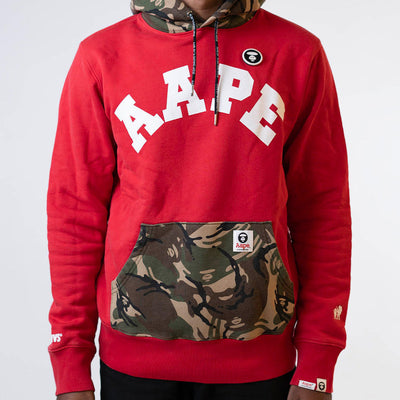 Aape By Bape Camo Red Hoodie