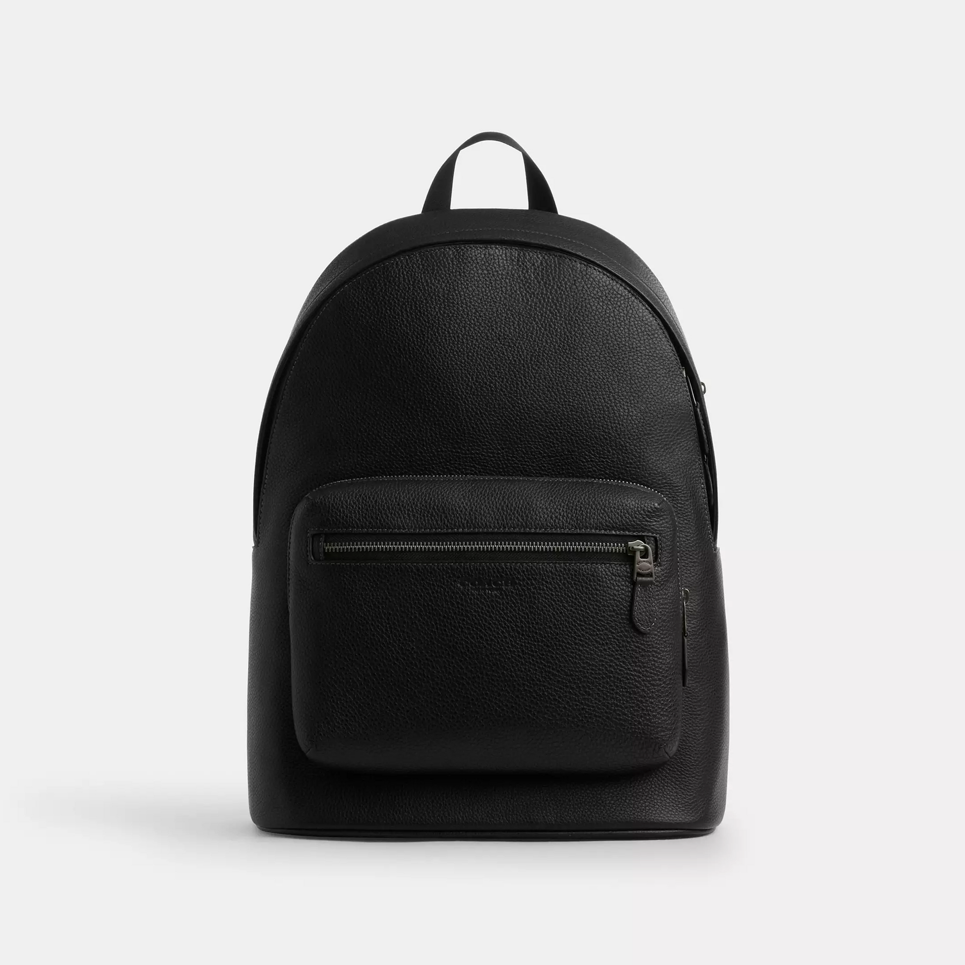 Coach West Backpack pebbled leather/Gunmetal/Black