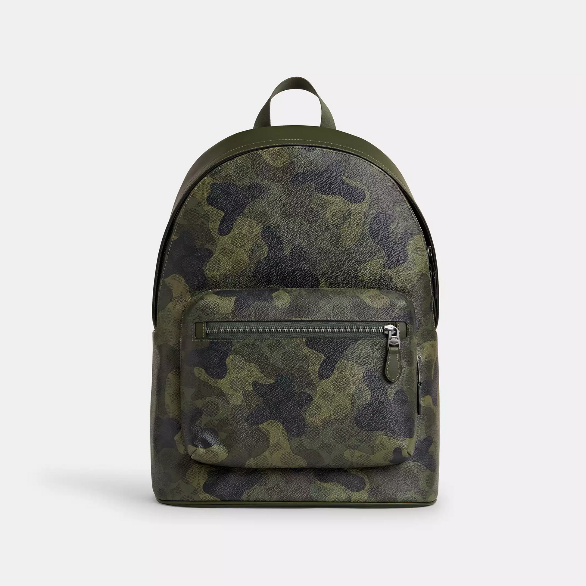 Coach West Backpack In Signature Camo Print signature canvas/Qb/Dark Shamrock Multi