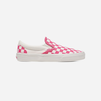 Vans Classic Slip-On Checkerboard Shoe Honeysuckle Pink / White