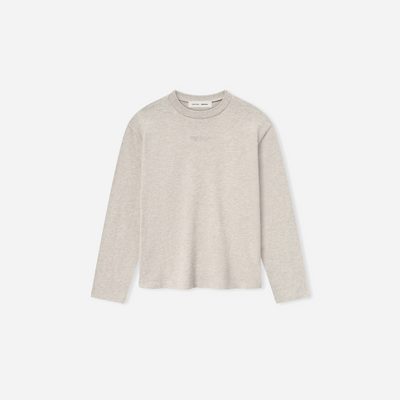 Fear Of God Essentials SS25 Womens Classic Long Sleeve Tee- Heather Stone