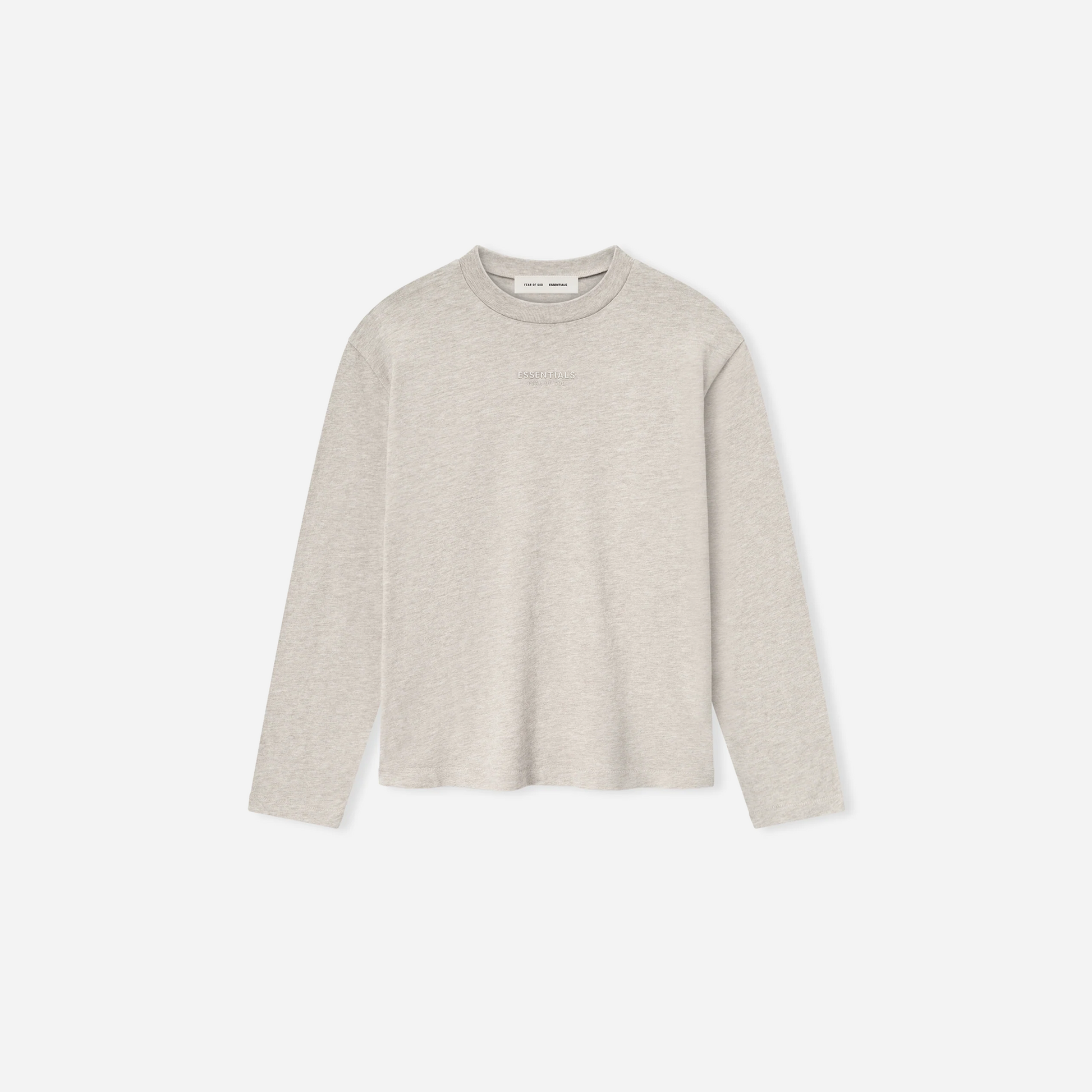 Fear Of God Essentials SS25 Womens Classic Long Sleeve Tee- Heather Stone