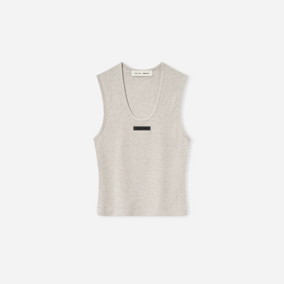 Fear Of God Essentials SS25 Womens Rib Tank- Heather Stone