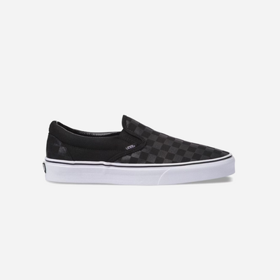 Vans Classic Slip-On Checkerboard Shoe Black