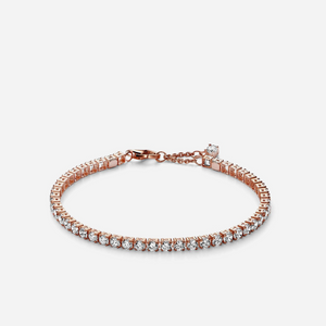 Pandora Sparkling Tennis Bracelet Rose Gold Plated