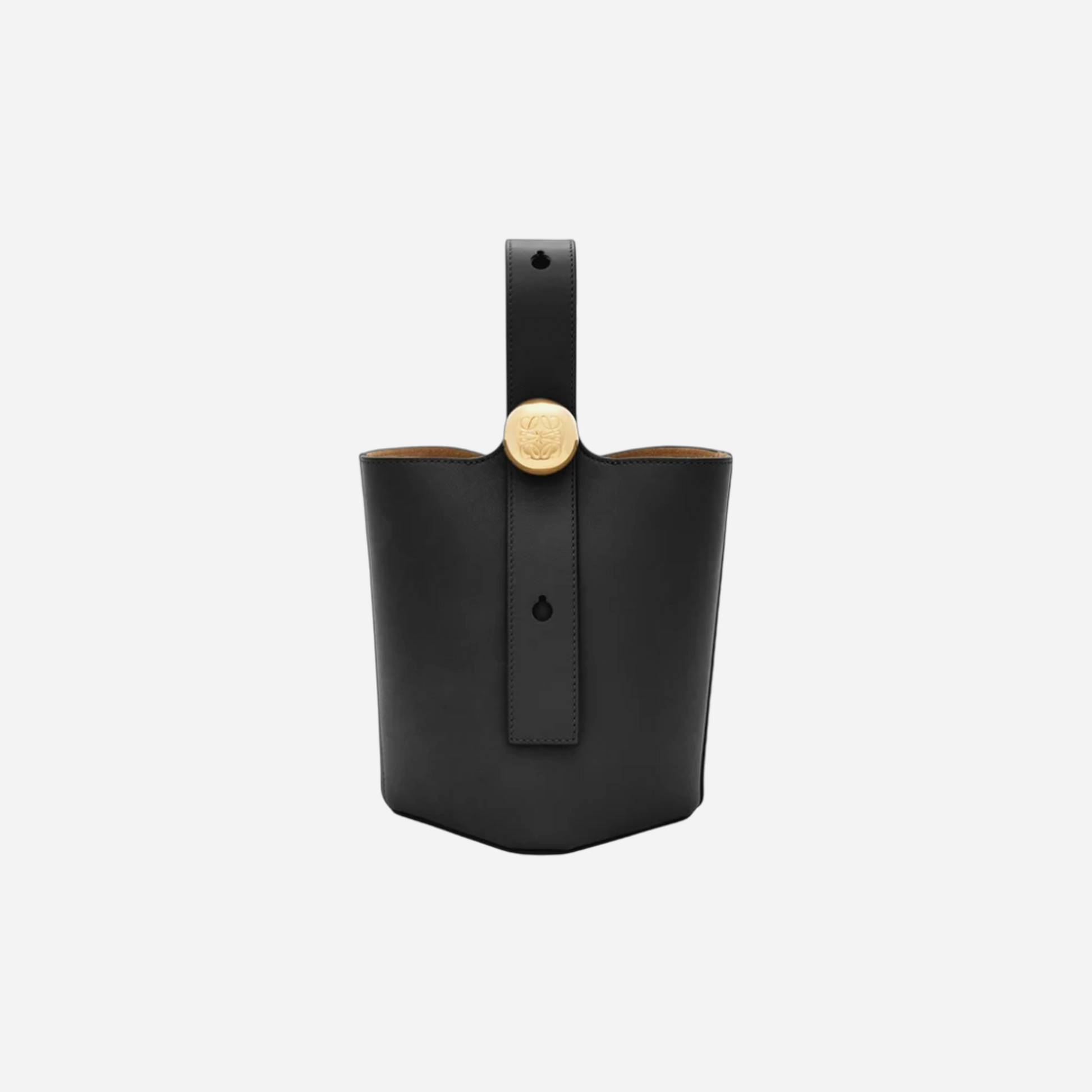 Loewe Mini Pebble Bucket Bag Black