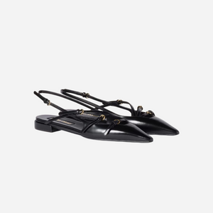 Miu Miu Slingback Ballerinas Black