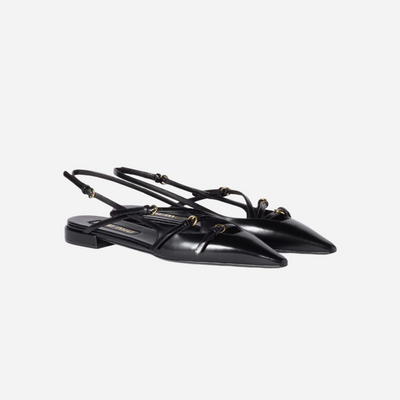 Miu Miu Slingback Ballerinas Black