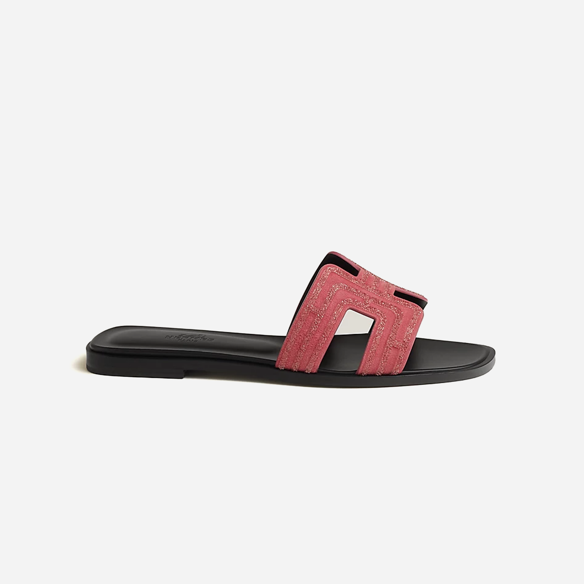 Hermes Oran sandal Rose Amarante