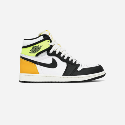 Nike Air Jordan 1 Retro High White Black Volt University Gold