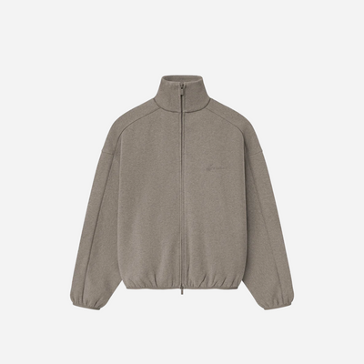 Fear Of God Essentials SS25 Modern Fleece Track Jacket With Piping - Homestead Heather