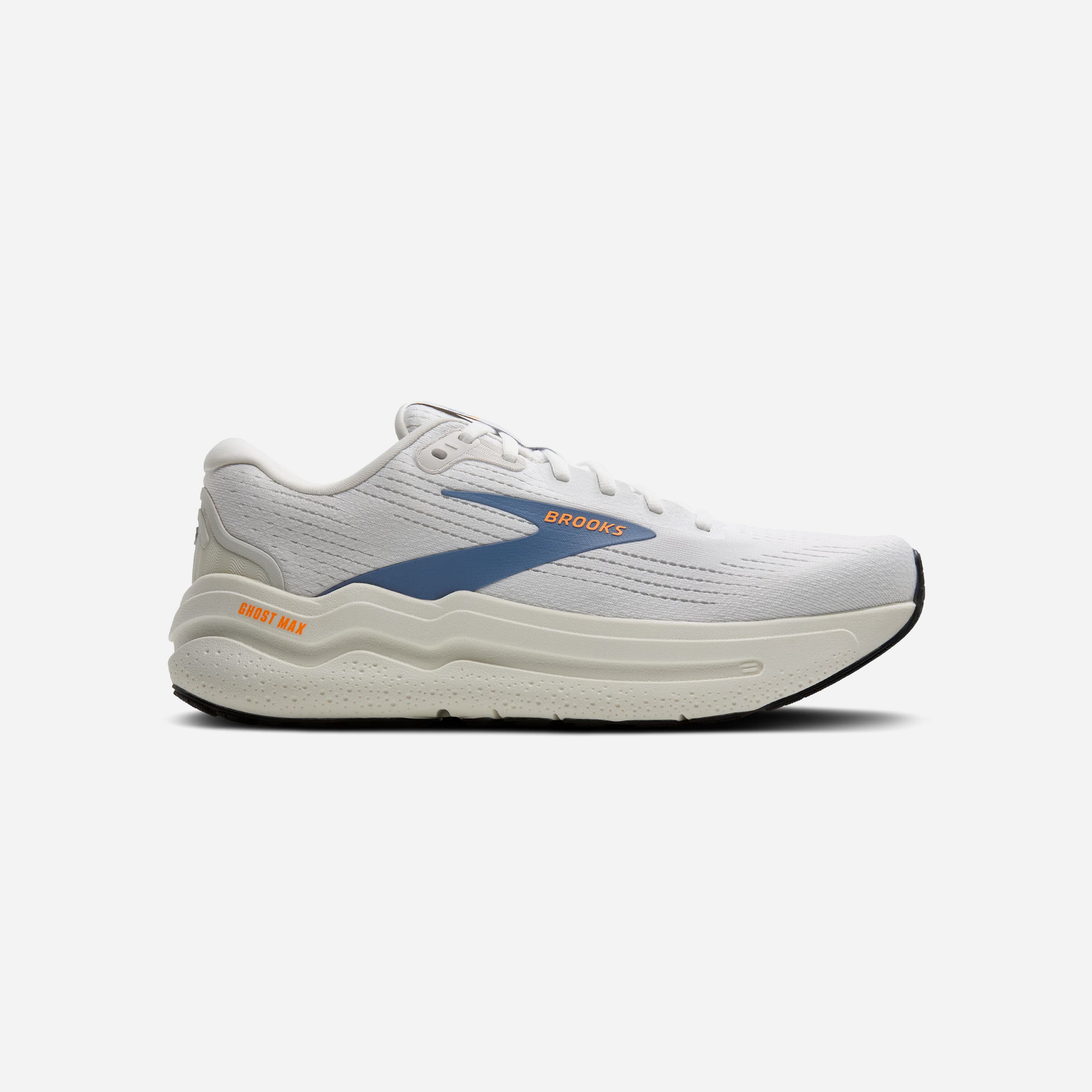 Brooks Ghost Max 2 White WinterSky Orange