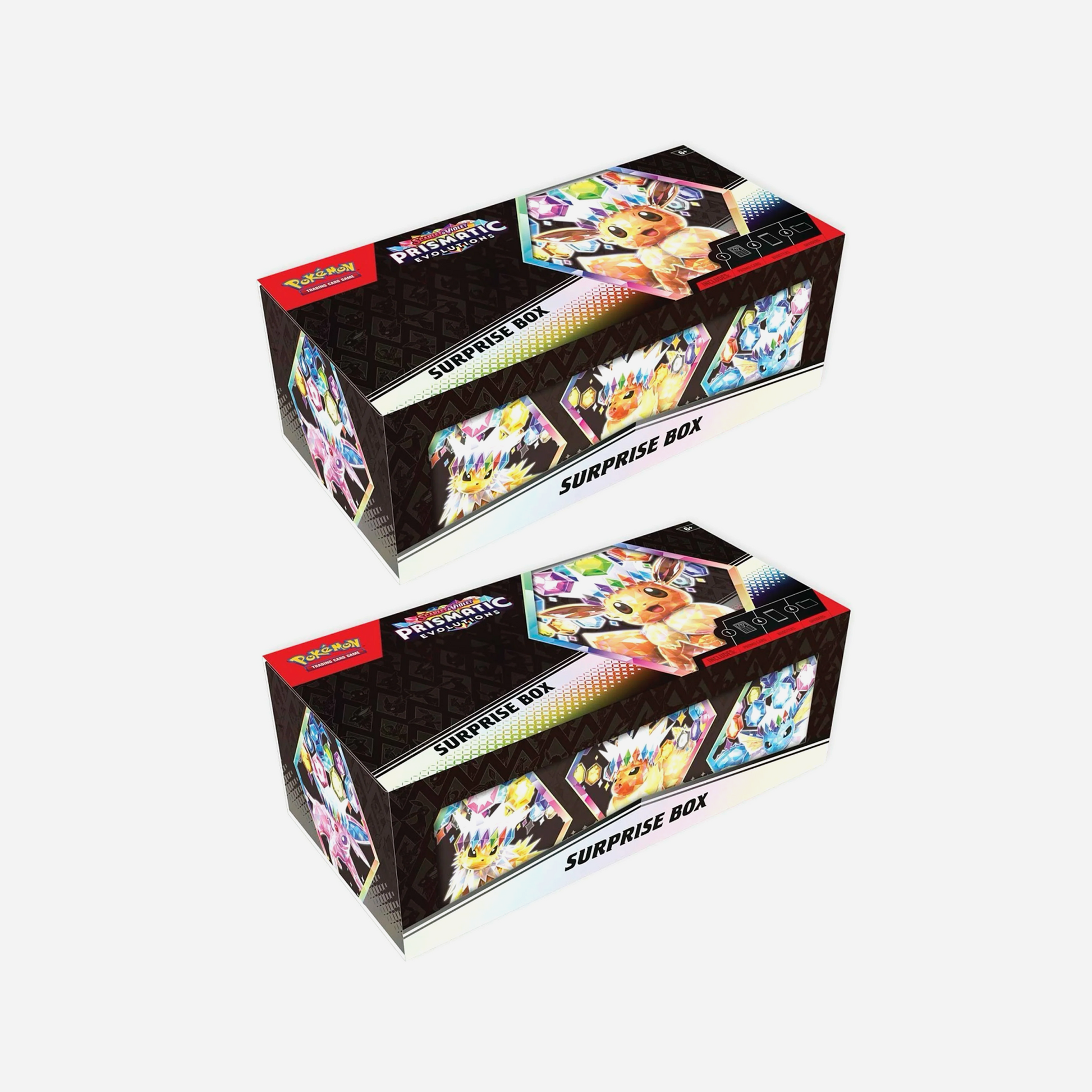 Pokemon Scarlet & Violet Prismatic Evolutions Surprise Box 2x Lot