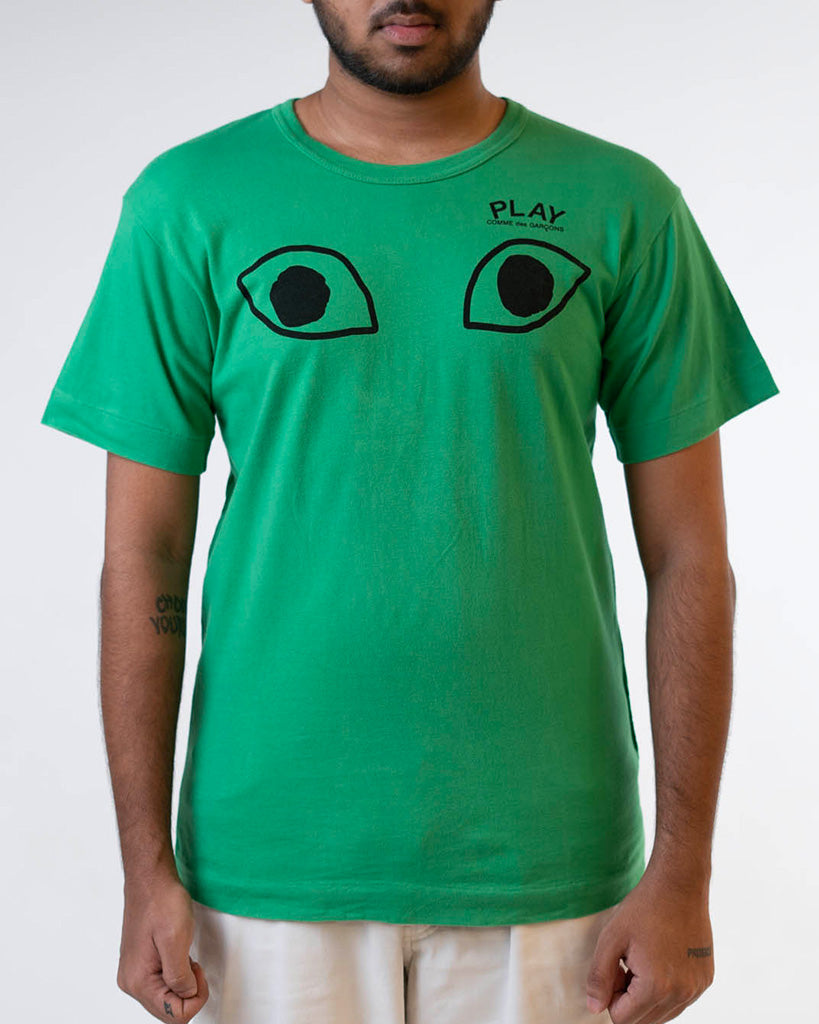 CDG Play Printed Green Eyes T-Shirt
