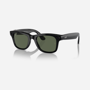 Ray-Ban Meta Wayfarer Shiny Black Green
