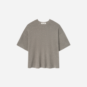 Fear Of God Essentials SS25 Waffle Short Sleeve Sweater- Homestead Heather