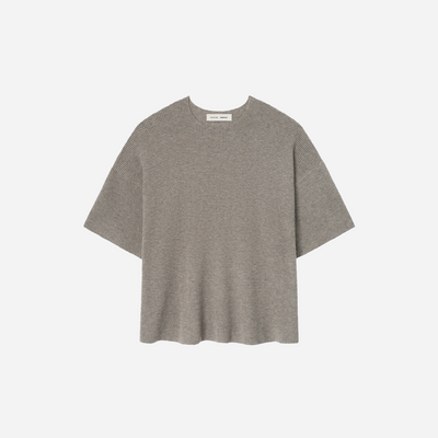 Fear Of God Essentials SS25 Waffle Short Sleeve Sweater- Homestead Heather
