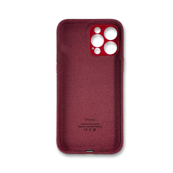 iPhone 13 Pro Fabric Case - Red