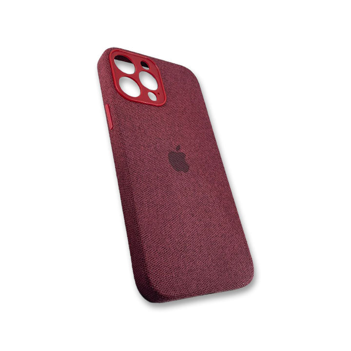 iPhone 13 Pro Max Fabric Case - Red