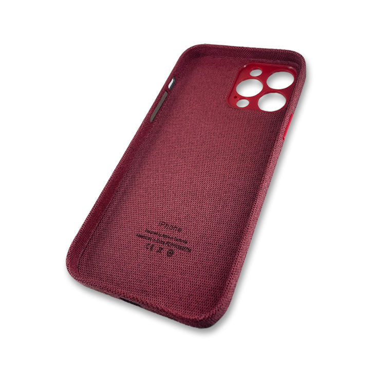 iPhone 13 Pro Fabric Case - Red