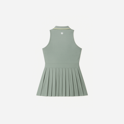 Wilson All Court Unlined Tennis Dress Aqua Grey