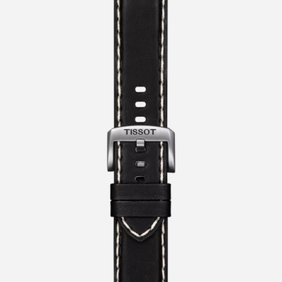 Tissot Supersport Gent Blue Dial Leather Strap 44mm Stainless Steel