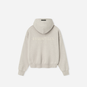 Fear Of God Essentials SS25 Classic Fleece Hoodie - Heather Stone